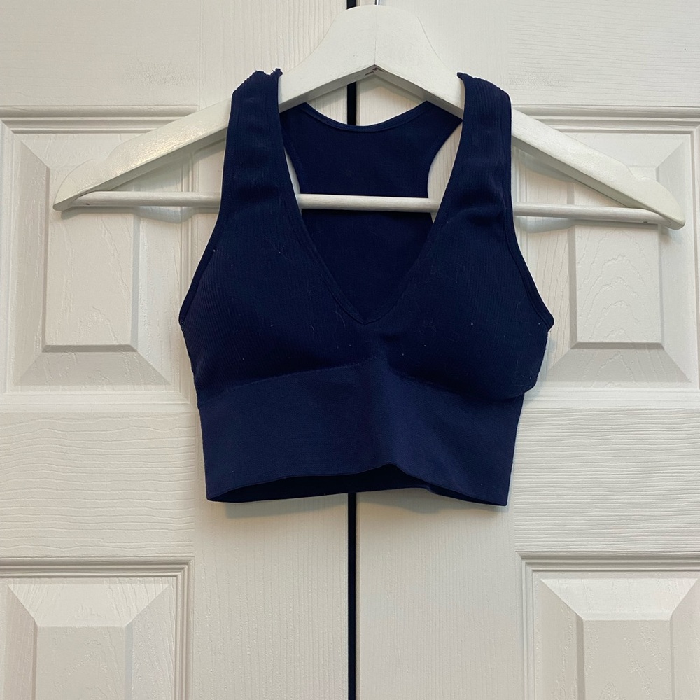 Navy Blue Sports Bra for Women